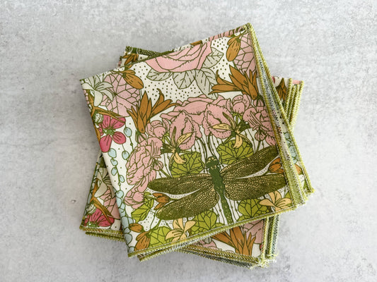 Dragonfly Garden Cocktail Napkins - Set of 4