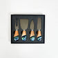 Resin Coated Cheese Knife Set - Set of 4