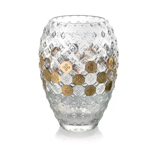 Sixties Gold Glass Vase