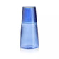 Narisco Pleated Glass Carafe - Blue