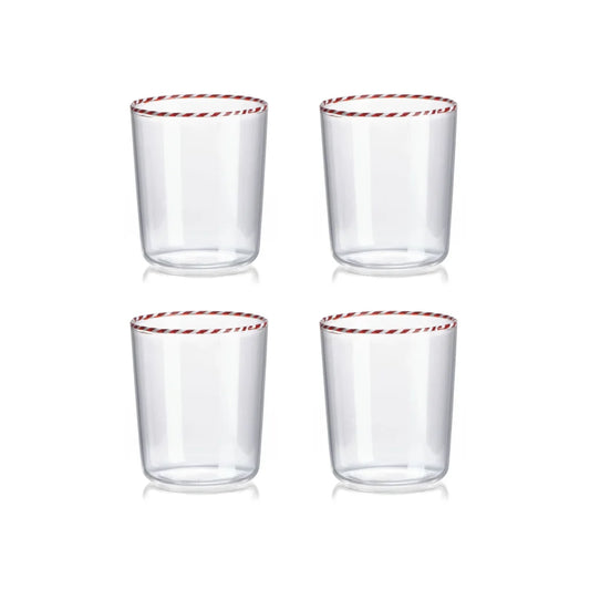 Sweet Candy Cane Tumblers - Set of 4