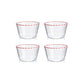 Sweet Candy Cane Bowls - Set of 4