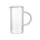 Sweet Candy Cane Glass Pitcher