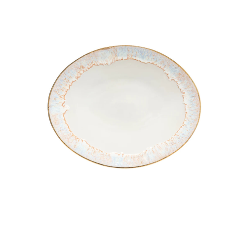 Taormina Gold-Rimmed Oval Platter