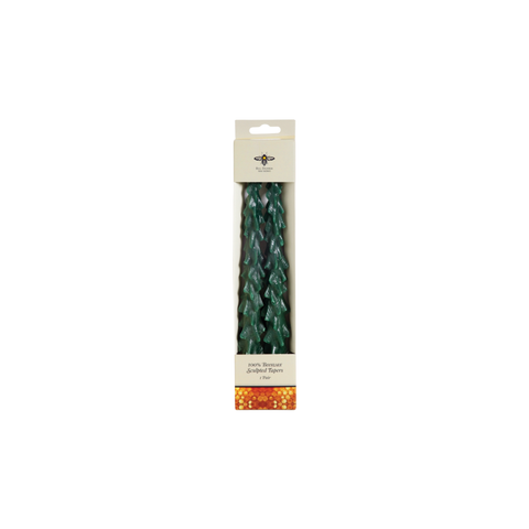 Sculpted Evergreen Tree Candles - Set of 2