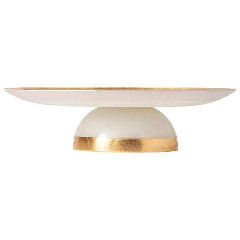 Camilla Footed Gold Band Cake Stand