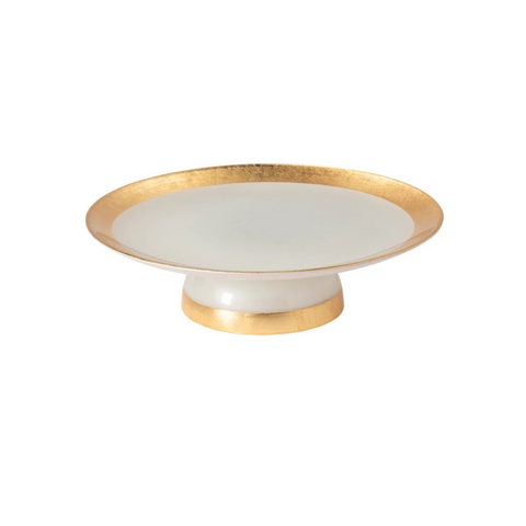 Camilla Footed Gold Band Cake Stand