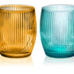 Gluglu Glasses Assorted Colors - Set of 6 glasses