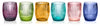 Gluglu Glasses Assorted Colors - Set of 6 glasses