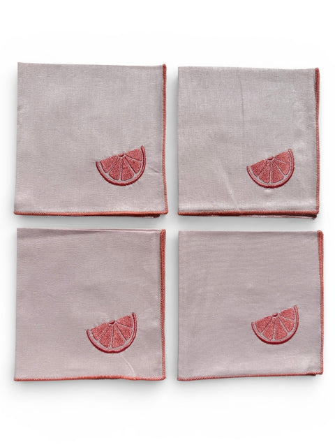 Citrus Cocktail Napkins - Set of 4