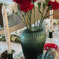 Le Bugie Glass Candle Holder Bud - Red Green