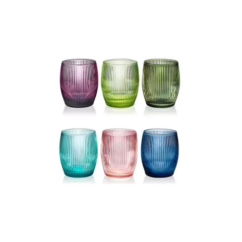 Gluglu Glasses Assorted Colors - Set of 6 glasses