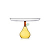 Fruits and Flowers Raised Yellow Pear Stand