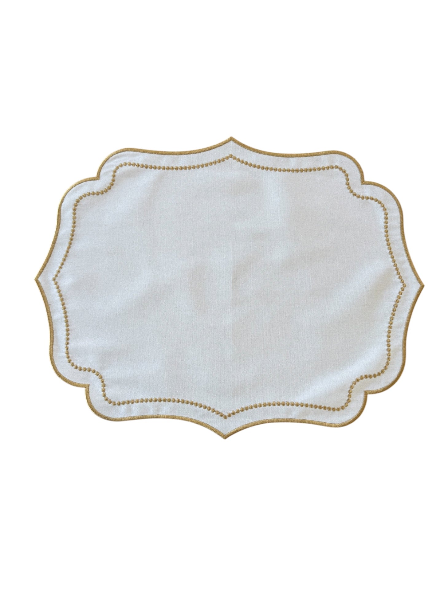 Luna White Gold Placemat - Set of 2
