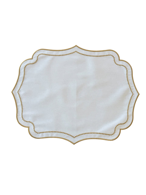 Luna White Gold Placemat - Set of 2