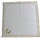 Luna White Gold Dinner Napkins - Set of Two