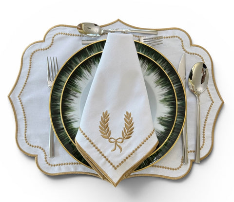 Luna White Gold Placemat - Set of 2