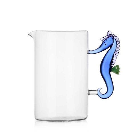 Marine Garden Blue Seahorse Jug