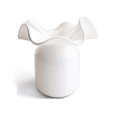 Opaline Jumbo Ruffle Vase