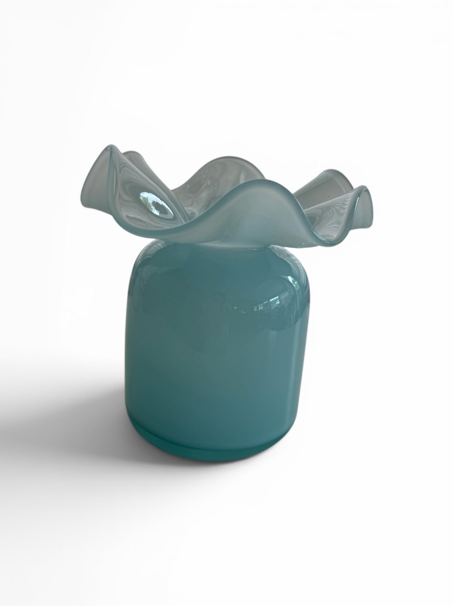 Opaline Ruffle Vase