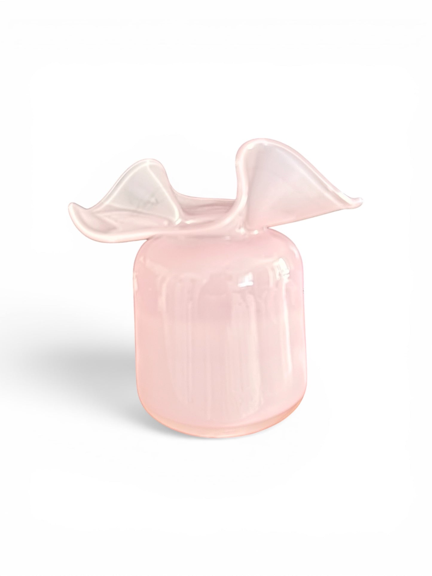Opaline Ruffle Vase