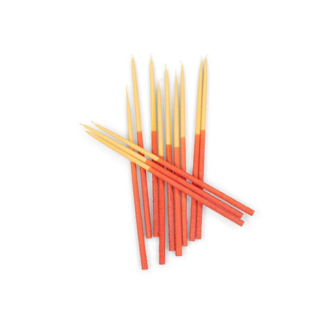 Slim Taper Candles - Two-Tone