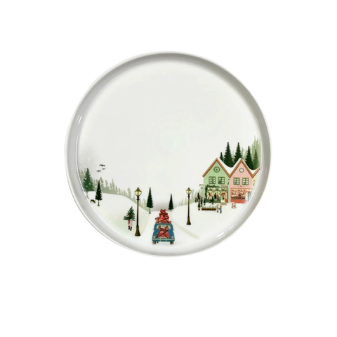 Winter Toulouse Holiday Salad/Dessert Plate
