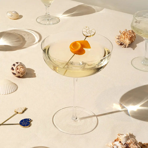 Pearl Shell Cocktail & Appetizer Picks - Set of 4