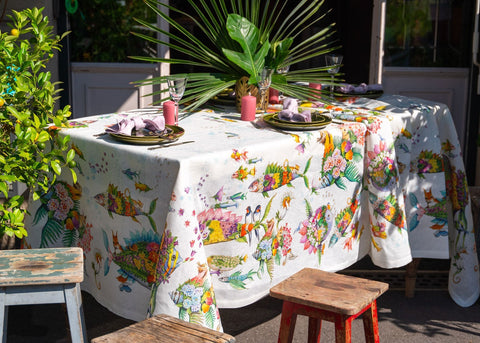 Pesciflora Tablecloth - Rectangular
