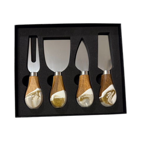 Holiday Cheese Knife Set - Set of 4