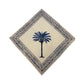 Blue Palm Tree Dinner Napkin - Set of 4