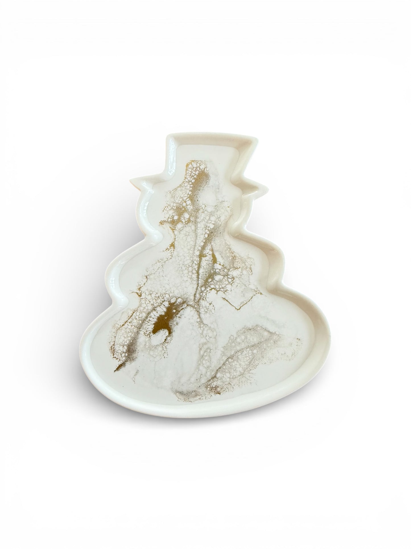Snowman Appetizer Plate/Mini Tray
