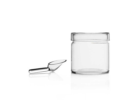 Piuma Sugar Pot with Glass Spoon