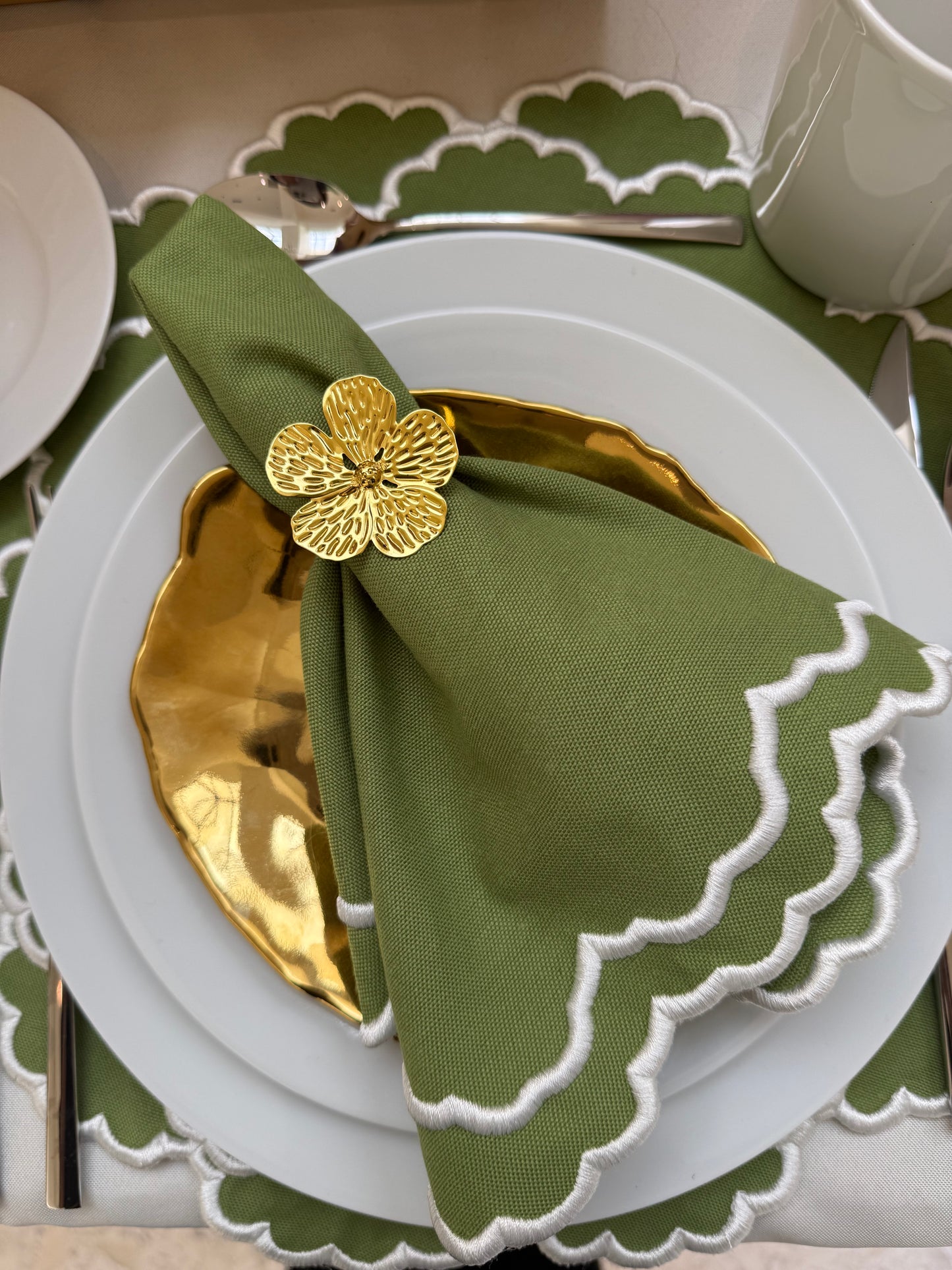 Poppy Napkin Rings - Set of 4