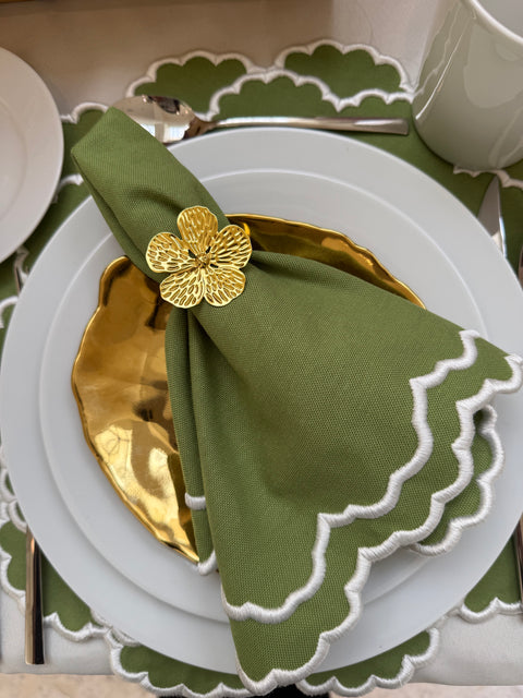 Poppy Napkin Rings - Set of 4