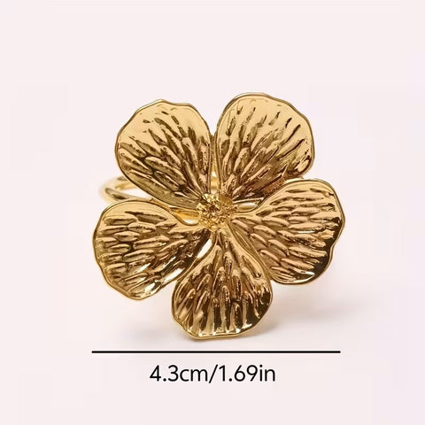 Poppy Napkin Rings - Set of 4