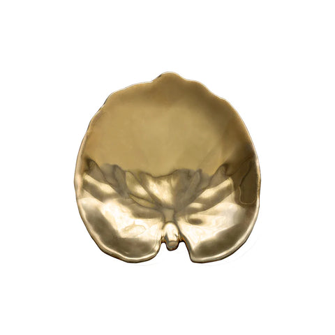 Gold Alchemille Leaf Riviera Plates