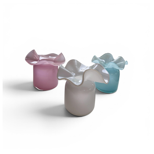 Opaline Jumbo Ruffle Vase
