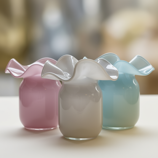 Opaline Jumbo Ruffle Vase