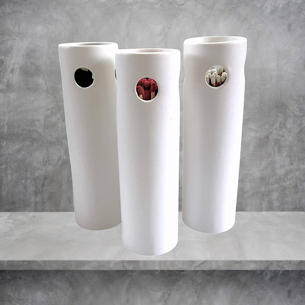 Ceramic Fireplace Matchstick Holder