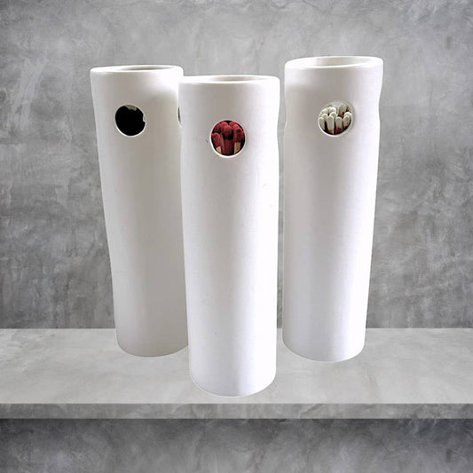 Ceramic Fireplace Matchstick Holder
