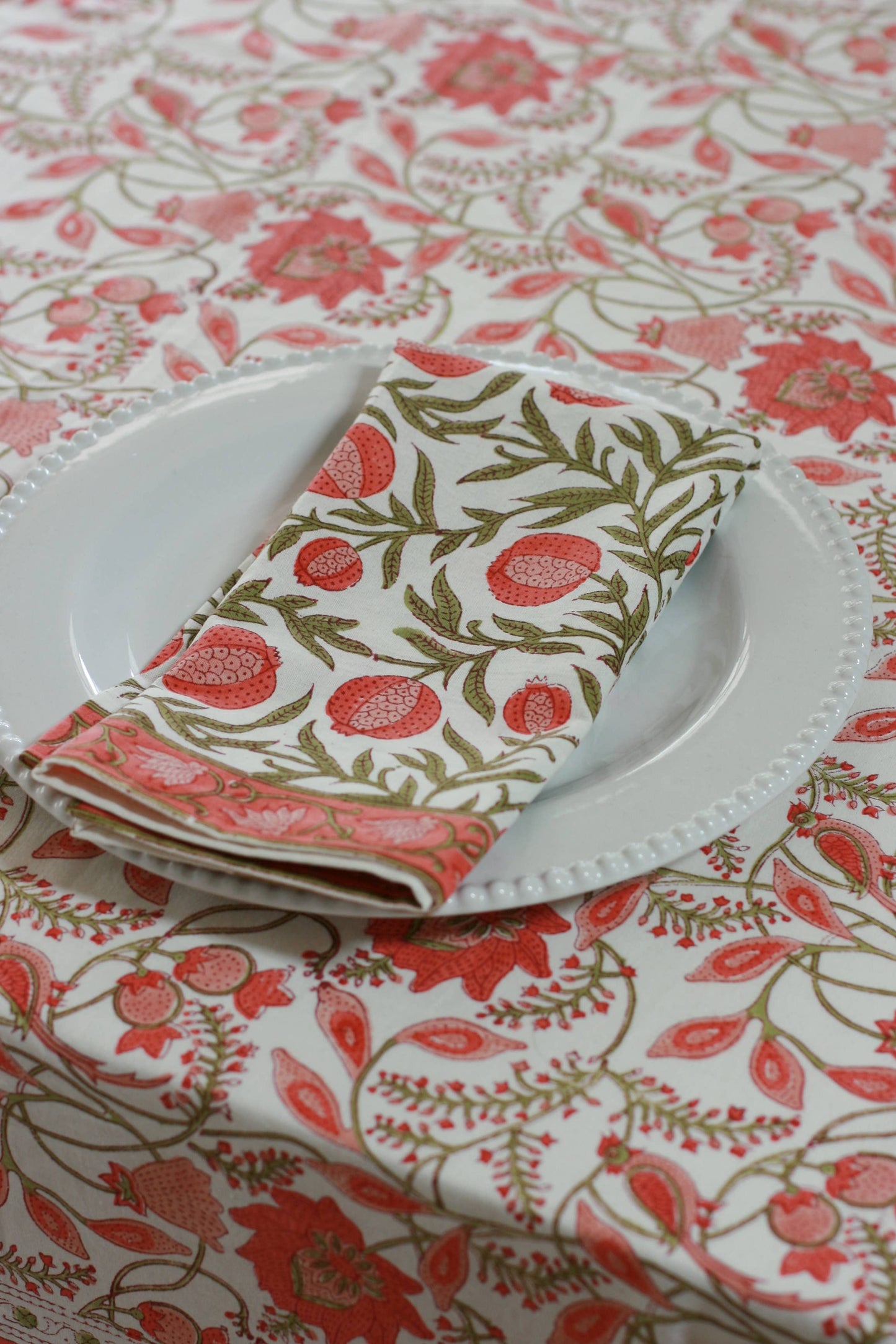 Pomegranate Cotton Dinner Napkins - Set of 4