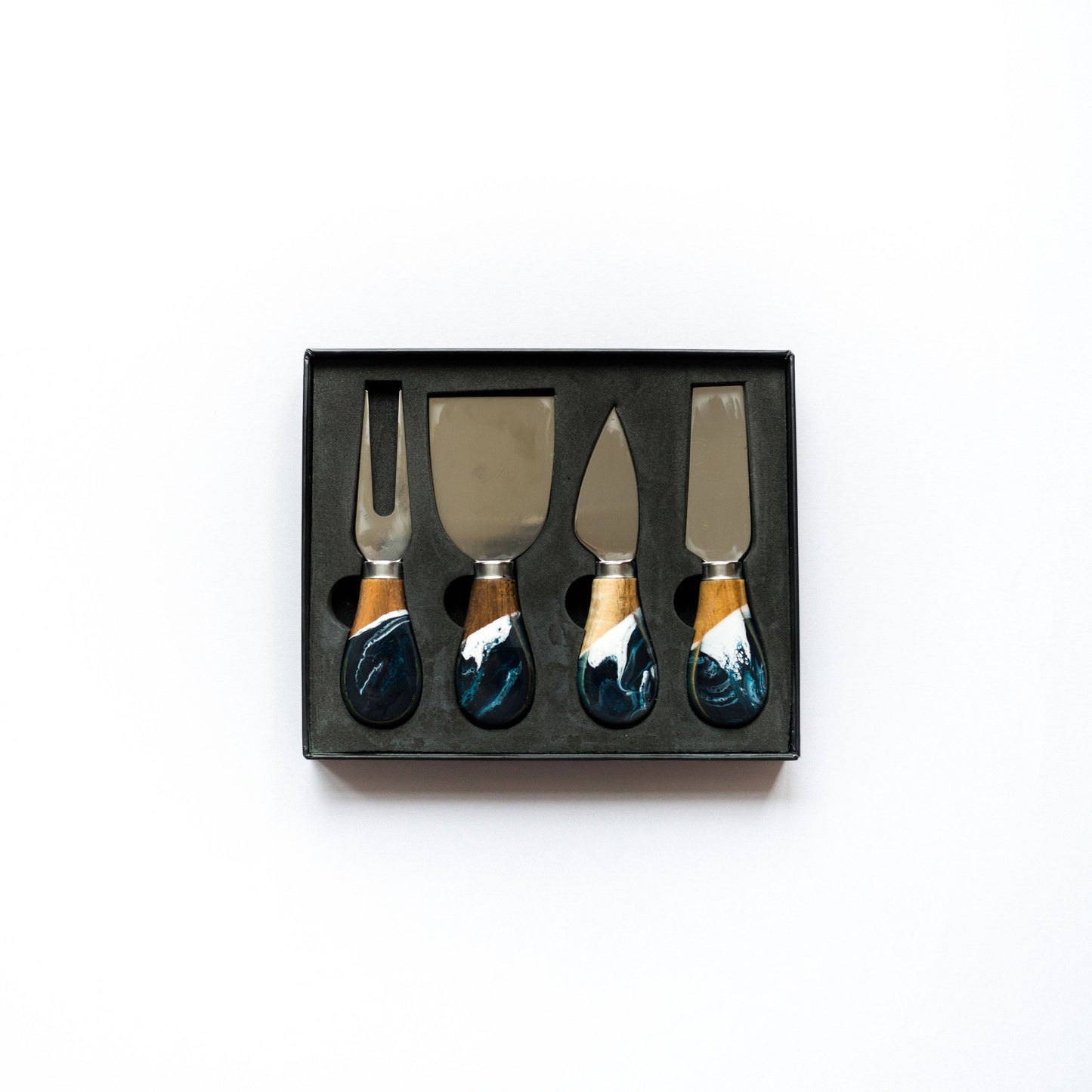 Resin Coated Cheese Knife Set - Set of 4