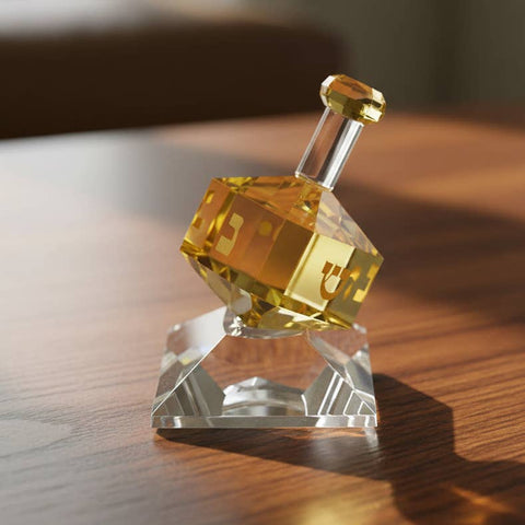 Amber Crystal Dreidel