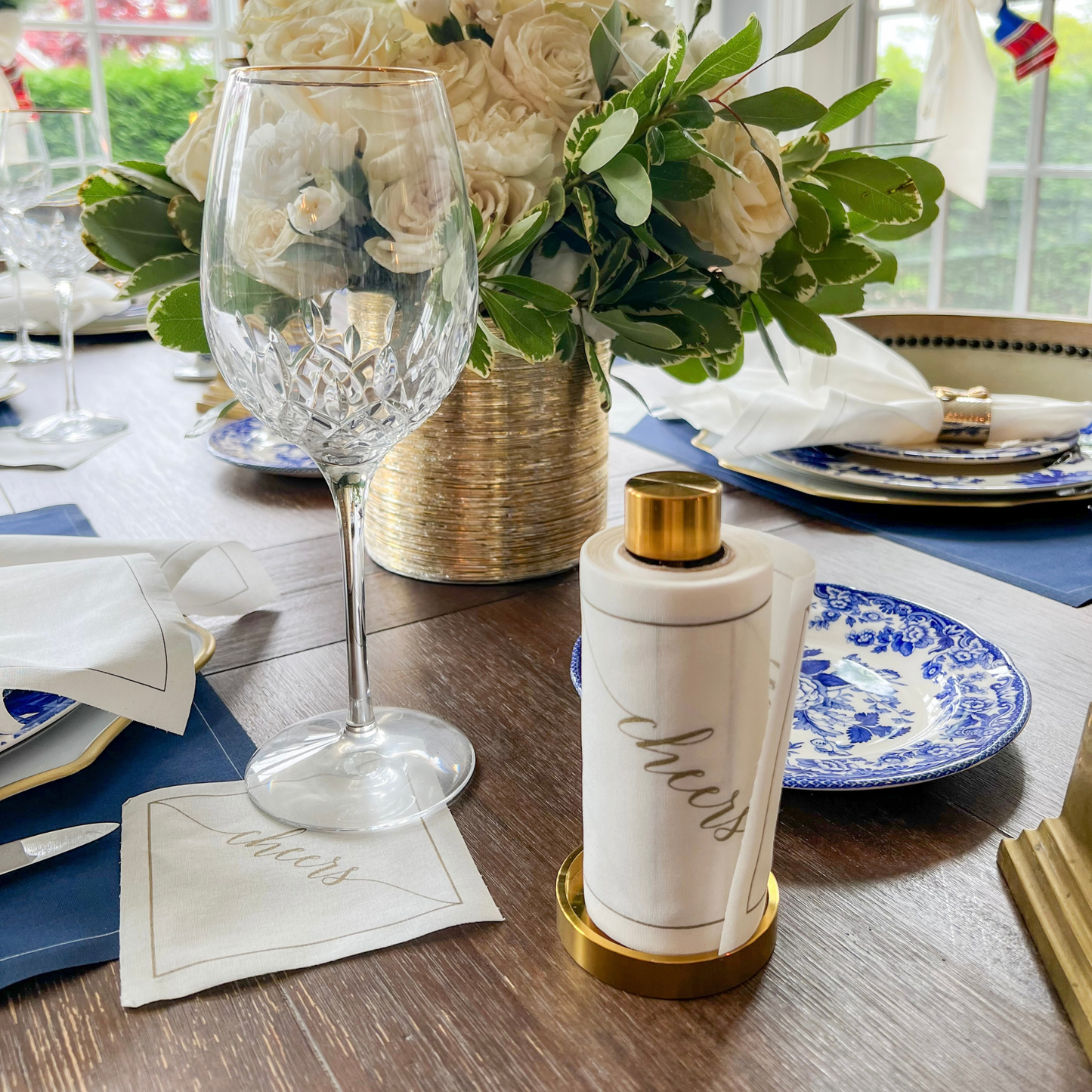 Gold Salute Cocktail Napkin Roll