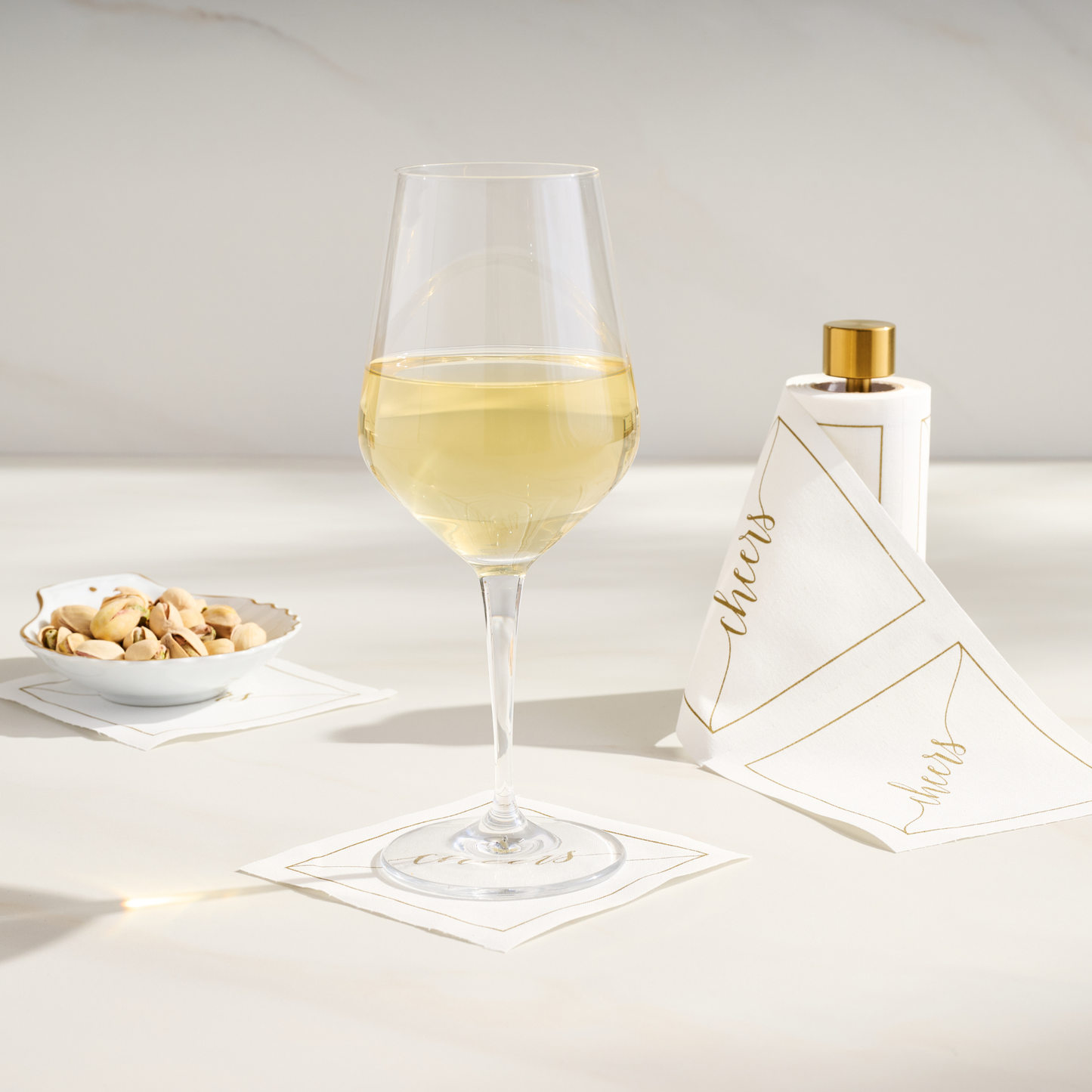 Gold Salute Cocktail Napkin Roll