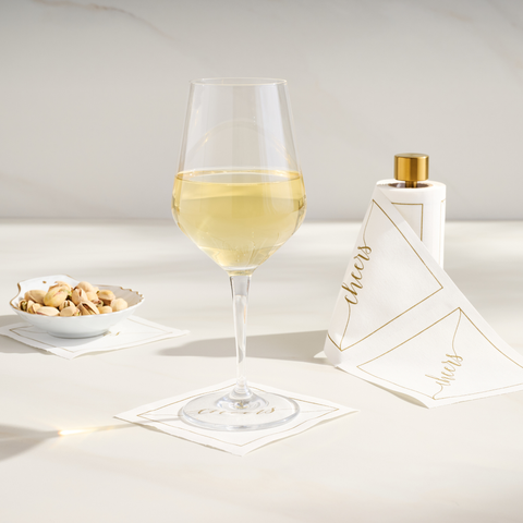 Gold Salute Cocktail Napkin Roll