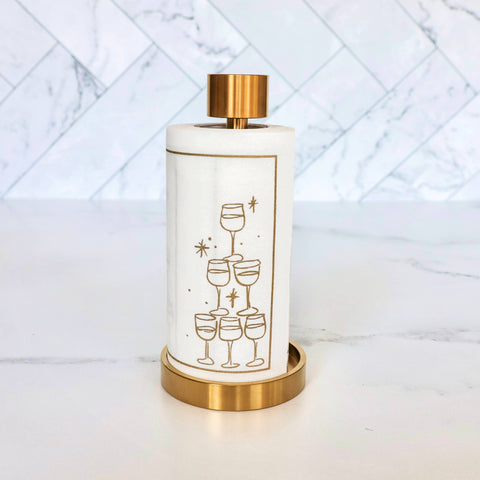Golden Bubbles Cocktail Napkin Roll