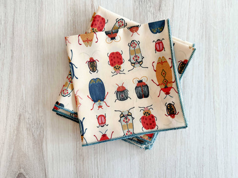 Beetle Cocktail Napkins - Set of 4
