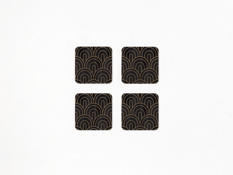 Deco Coasters - Set of 4